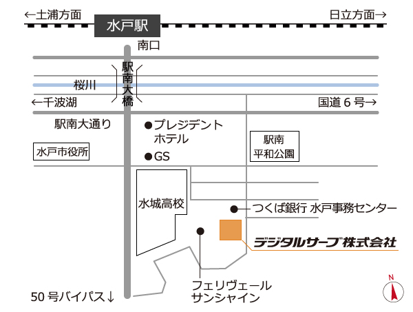 本社の地図